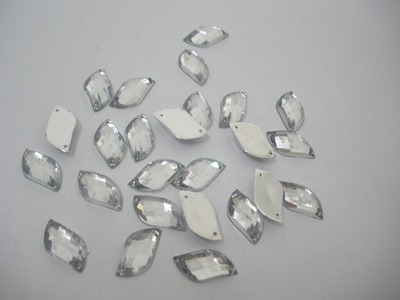 【批發亞克力雙孔鉆樹脂鉆帶孔手縫石手縫鉆S型雙孔平底雙孔手縫石】價格,廠家,圖片,其他工藝品原料、輔料、配件,東莞市錦石飾品-